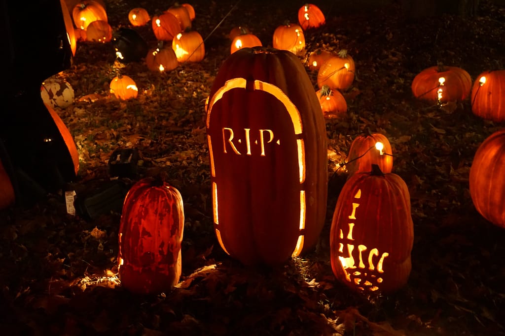 Halloween graveyard